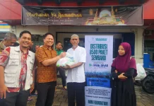 Bank Dinar dan MIM Foundation Salurkan 9.000 Paket Sembako Ramadhan di NTB