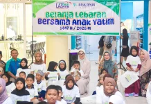 Bunda Sinta Ajak Anak Yatim Belanja Lebaran di Epicentrum Mall
