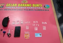 Rumah Pengedar Digerebek, 20 Poket Sabu Diamankan