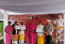 Sambut Hari Raya Nyepi, Polda NTB Gelar Bakti Kesehatan Gratis di Pura Pasupati
