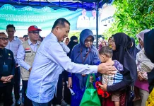 Tinjau Posyandu di Sekarbela, Gubernur Ingatkan Orang Tua Perhatikan Gizi Anak