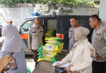 Polres Bima Kota  Dukung Gerakan Pangan Murah