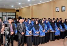 Bupati Bima Lantik 75 Pejabat di Lingkungan Satuan Pendidikan, Ini Pesannya