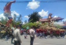 Polsek Narmada Amankan Pawai Ogoh-ogoh di Suranadi