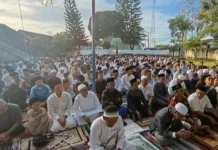 Warga Muhammadiyah Lombok Timur Laksanakan Sholat Idul Fitri di 12 Lokasi