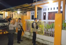 Polres Bima Kota Patroli di Rumah Kosong yang Ditinggal Mudik