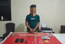 Satresnarkoba Polres Lombok Timur, Amankan Terduga Pengedar Sabu di Terara