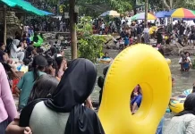 Lebaran Topat, Wisata Bawak Goak Sesaot Dipadati Pengunjung