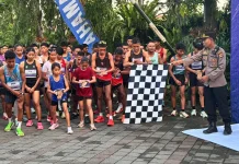 Polsek Ampenan Kawal Ketat “Run 2 Vaganza” Kota Mataram