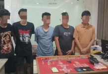 Polresta Mataram Tangkap 5 Terduga Pengedar Sabu di Monjok