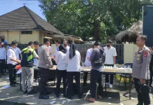 Polres Loteng Gelar Tes Urine Mendadak, 1.121 Personel Dipastikan Bebas Narkoba