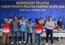 Satlak Pelatda Loteng Gelar Workshop 47 Pelatih jelang Porprov 2026