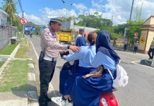 Sayang Anak, Polres Bima Kota Larang Siswa Berkendara Sepeda Motor ke Sekolah