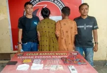 Polsek Lambu Gerebek Pasutri Pengedar Sabu di Desa Lanta