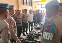 Bidpropam Polda NTB Periksa Senpi Dinas di Polres Bima Kota