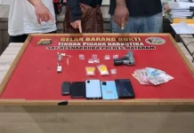 Polisi Temukan Airsoft Gun saat Gerebek Pengguna Sabu di Narmada