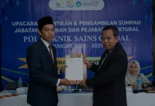 Samsudin Resmi Pimpin Politeknik Sains Global Siap Wujudkan Kampus Unggul
