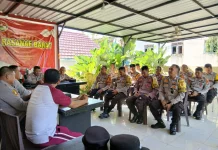 Polres Bima Kota Gelar Anev Bhabinkamtibmas, Tekankan Peningkatan Satkamling