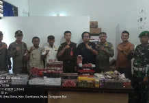 Satpol PP Sumbawa Sita 15.195 Batang Rokok Ilegal