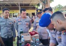 Asah Kemampuan Teknis Senpi, Personel Logistik Polres Bima Kabupaten ‘Digembleng’