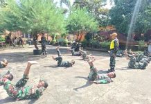 Begini Cara Kodim Lombok Tengah, Bina Fisik Prajurit Tangguh