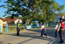 Prioritaskan Keselamatan Pelajar, Begini Dilakukan Satlantas Polres Bima