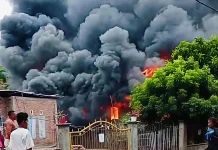 Kebakaran Hebat Melanda Rumah Warga di Bima