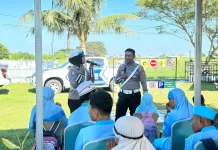 Polda NTB Sosialisasikan Keselamatan Lalu Lintas di SLBN 3 Mataram