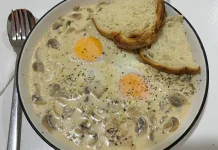 Ide Sarapan Sehat dengan Mushroom Egg