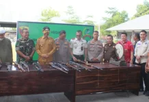 Libatkan Semua Unsur, Kodim 1608/Bima Musnahkan Senjata Api Rakitan