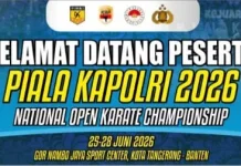 Karate Piala Kapolri 2026 Dibuka, Kuota Peserta Terbatas