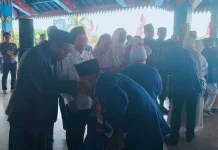 Ratusan Calon Jamaah Haji Kloter 3 Lombok Barat Dilepas Resmi menuju Tanah Suci