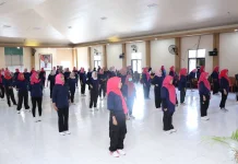 Nursiah Tekankan Pentingnya Senam Lansia untuk Kesehatan Keluarga