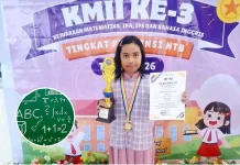Siswa SDN 4 Praya Raih Emas KMII NTB, Tuntaskan Soal Kilat dalam 11 Menit