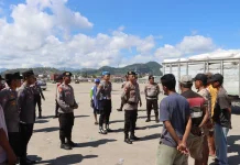 Amankan Hari Buruh, Polres Bima Kota Gelar Patroli Besar di Sejumlah Titik Strategi