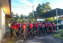 Gowes Kamtibmas Polres Lombok Utara Kembali Sasar Desa Jenggala
