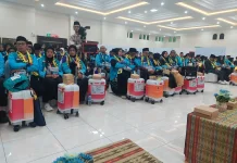 Polisi Amankan dan Kawal Keberangkatan Jamaah Haji Kloter 10 Asal Mataram