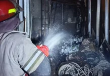 Gudang  MAN IC Terbakar, Api Berhasil Dikendalikan
