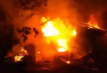 Satu Unit Rumah di Kota Bima Terbakar