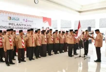 Bupati Lombok Timur Lantik 50 Pengurus Pramuka, Tekankan Tanggung Jawab Moral
