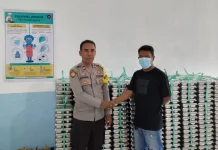 Bhabinkamtibmas Polres Bima Tinjau Dapur MBG dan Kawal Pendistribusian