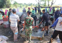 Pembangunan Jembatan Gantung Garuda Gontar Capai 40 Persen