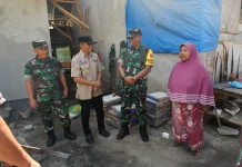 Sekda Lotim Hadiri Kunjungan Tim Wasev TMMD ke-128 Suralaga