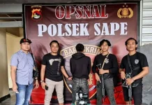 Polsek Sape Ringkus Terduga Pelaku Pencurian Mesin Pompa Air