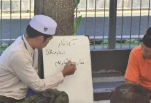 Hijrah dari Balik Jeruji, Warga Binaan Lapas Selong Belajar Huruf Hijaiyah