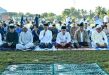 Pimpinan Pemkab Lotim Sholat Idul Adha Bersama Masyarakat di Tiga Lokasi