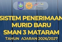 Jelang Penerimaan Siswa Baru, SMAN 3 Mataram Matangkan Persiapan SPMB 2026
