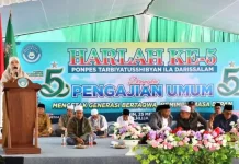 Harlah Kelima Ponpes Kuripan Wabup Nurul Adha Janji Bangun Kelas