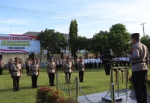 Kapolres Bima Kota Pimpin Sertijab Kabag SDM, Kasat Polairud, dan Kapolsek Rasbar