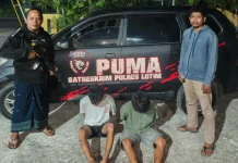 URC Polres Lombok Timur Amankan Dua Pelaku Begal di Sakra Barat